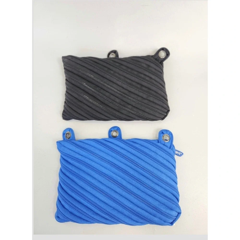 Zipit Monster Pencil Case Pouch Set of 2 Kids OS Black Blue  Binder Bag